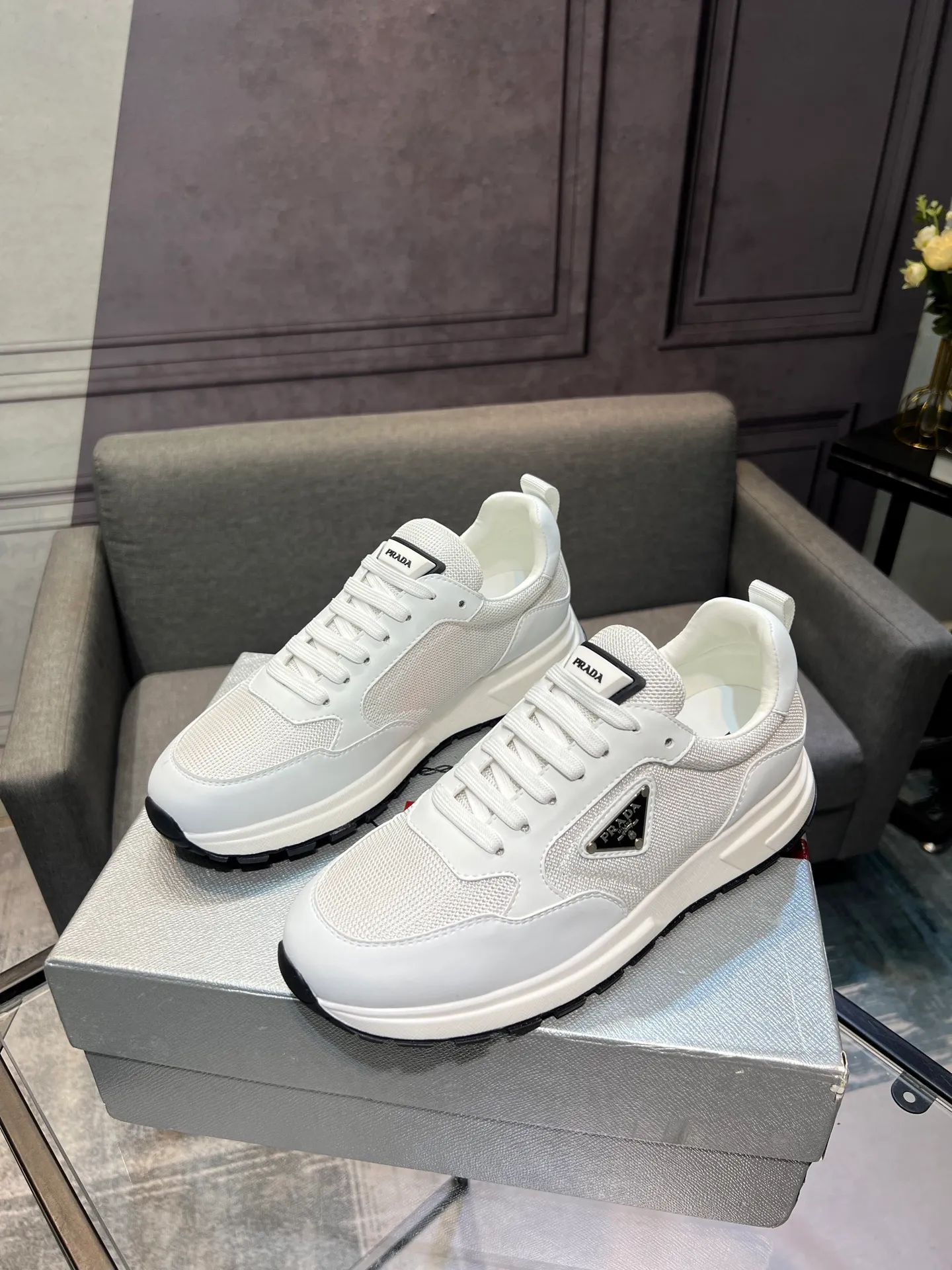 💰¥540 [PRADA] Men’s shoes are popular in the counter, official website synchronization, 1 high-quality shipment ✔️Original cowhide + cowhide lining, 1🆚1 replica, original sole, 38-45 (45 customized, non-refundable)